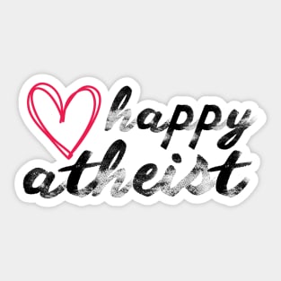 Happy Atheist Sticker